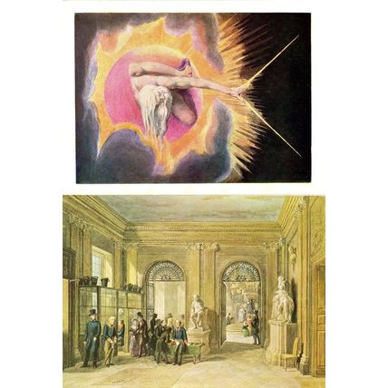 Entrance Hall of Old British Museum George Scharf Victorian London 1845 Painting