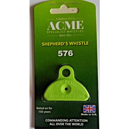 GENUINE ACME 576 SHEPHERDS WHISTLE PLASTIC or SILVER NICKEL PLUS BLACK LANYARDS