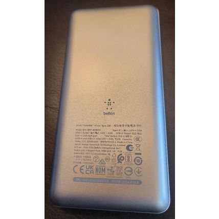 Belkin BoostCharge Pro Power Bank 20K Portable Battery Charger 15W - Silver