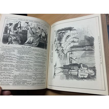 1894 PUNCH MAGAZINE BOUND VOLUMES JAN TO DEC HEAVY 2kg ANTIQUE BOOK (P10)