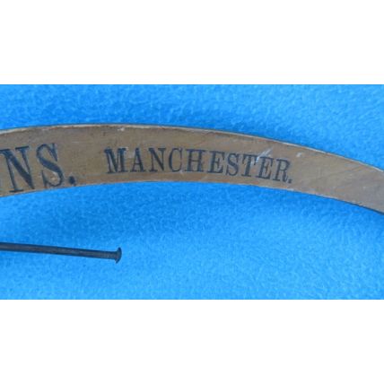 Hilton & Sons Tailors Manchester Lancashire Vintage 1930's Wooden Coat Hanger