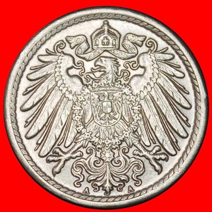 Ⰶ EAGLE (1890-1915): GERMANY ★ 5 PFENNIGS 1914A! PRUSSIA!★LOW START★NO RESERVE