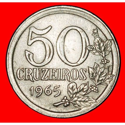 Ⰶ FACE LEFT: BRAZIL ★ 50 CRUZEIROS 1965!★LOW START★NO RESERVE