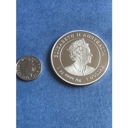Year of the Tiger Silver coin comes in a protective plastic case Australian