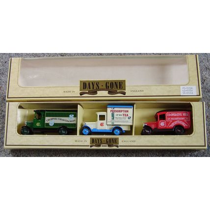 Lledo Co-op vans, set of three diecast MIB
