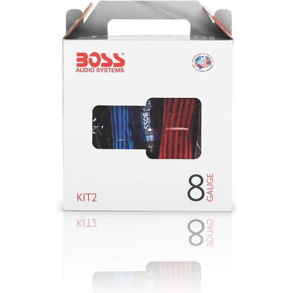 BOSS Audio Systems KIT2 8 Gauge Complete Car Amplifier Installation Wiring Kit w