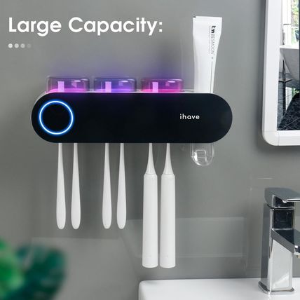 Ihave Toothbrush Holders for Bathrooms, UV Toothbrush Sanitizer and Holder Smart