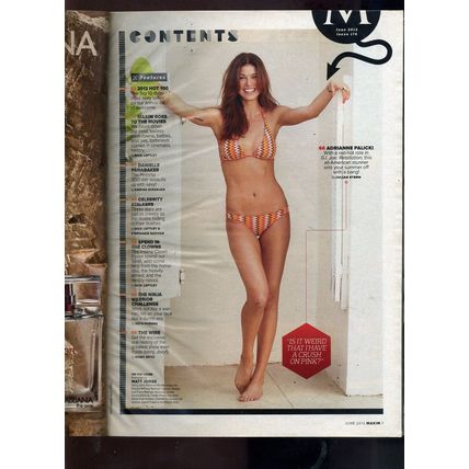Maxim Magazine #174 June 2012 ADRIANNE PALICKI Slash Guns N Roses Alex Trebek