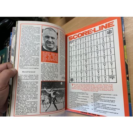 1973 "SHOOT ANNUAL 1974" GEORGE BEST UK FOOTBALL SOCCER ANNUAL HB BOOK (P4)