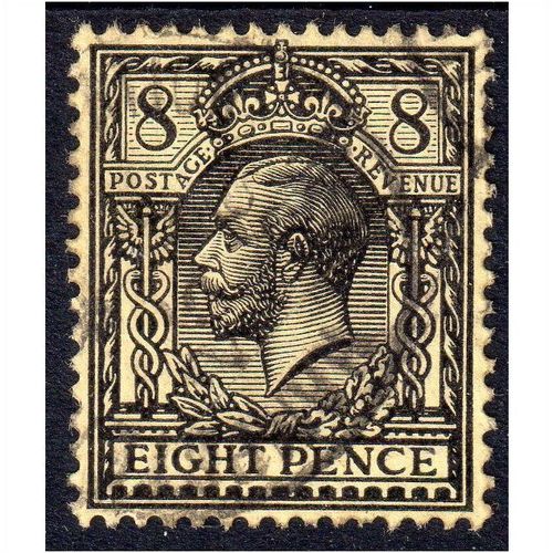 sg390 8d black/yellow dated CDS very fine used (R1789)