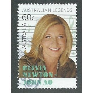 AUS 2013 60c 'AUSTRALIAN LEGENDS- OLIVIA NEWTON JOHN' FINE USED (EBID38-180)