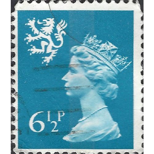 SCOTLAND, Queen Elizabeth Machin, cerulean blue 1976, 6½p