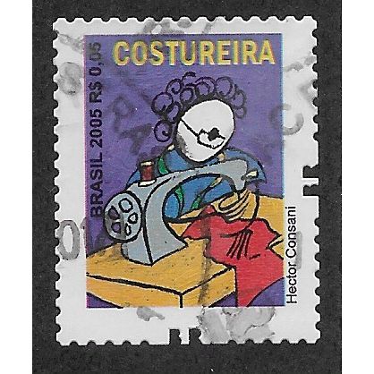 BRA 2005 R$0.05 (S/A) 'SEWING' FINE USED (EBID51-561)