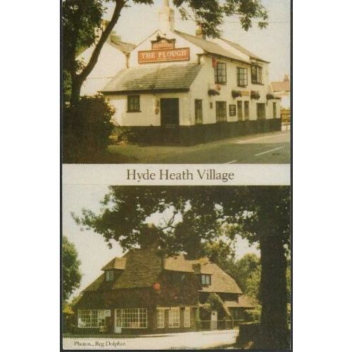 Hyde Heath, Buckinghamshire - Plough - limited edition postcard c.1980s