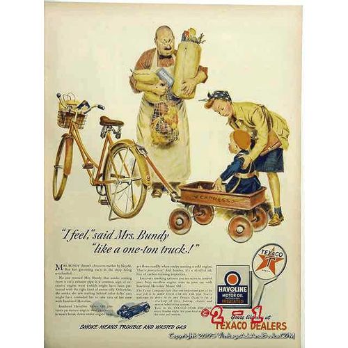TEXAS COMPANY 1943 Texaco oil gas WWII WW2 gasoline vintage ad