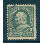 Used 279 1c Benjamin Franklin Barely Clears M04510