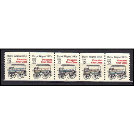 2258 13c Police Wagon Very Fine MNH Dry Gum PNC 1/5 AA0498