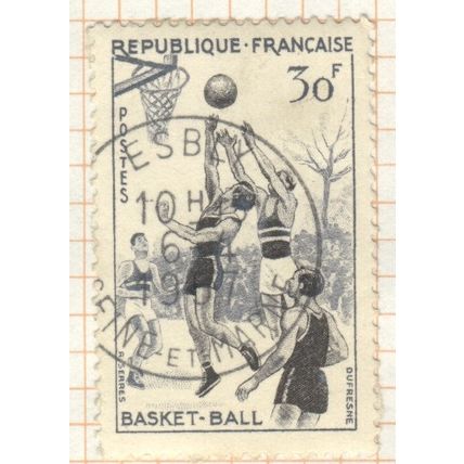 France 1956 - SG1297 - 30f - Basketball - used 2