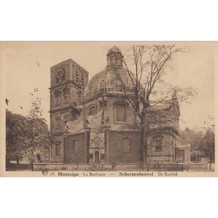 Montaigu La Basilique French France Antique Postcard