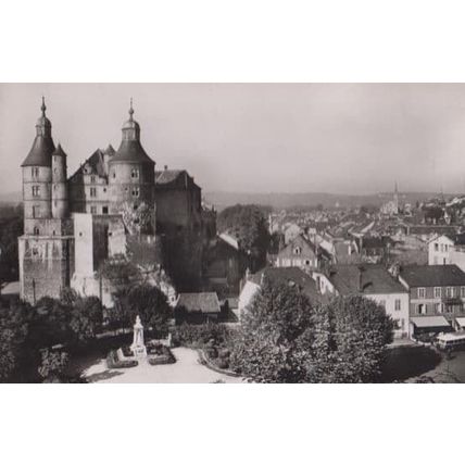 Montbeliard Grands Jardins Aerial French Real Photo Postcard