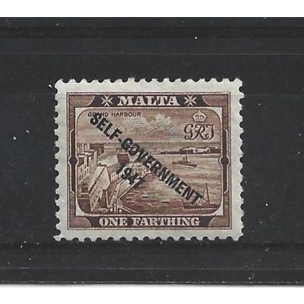 Malta.SG234 1/4d Grand Harbour,Valletta.Mounted Mint.Apr25i