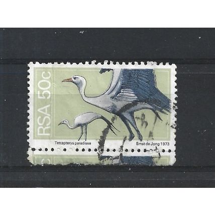 SouthAfrica.SG362 50c Stanley Cranes.Fine Used.Sep25j