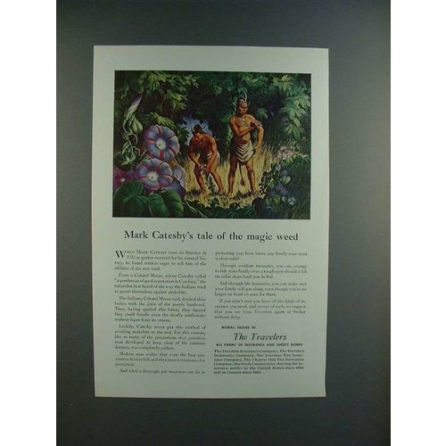 1948 Travelers Insurance Ad - Mark Catesby's Tale