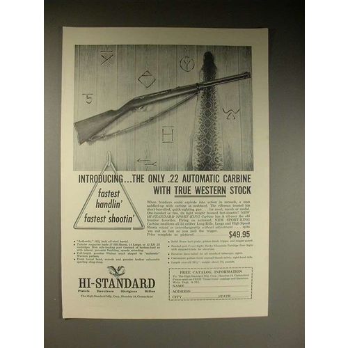 1962 Hi-Standard Sport-King Carbine Rifle Ad!