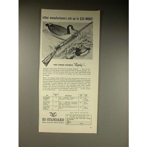 1962 Hi-Standard Supermatic Trophy Shotgun Ad!