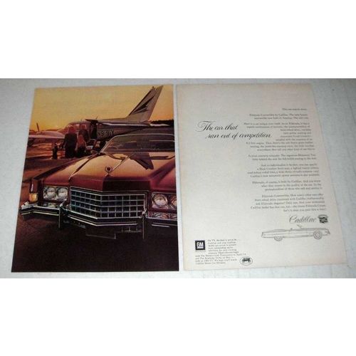 1973 Cadillac Eldorado Convertible Car Ad - Competition