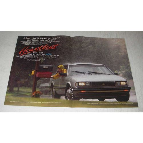 1989 Chevy Celebrity Ad - Celebrity. $11,495. A great way to teach your kids