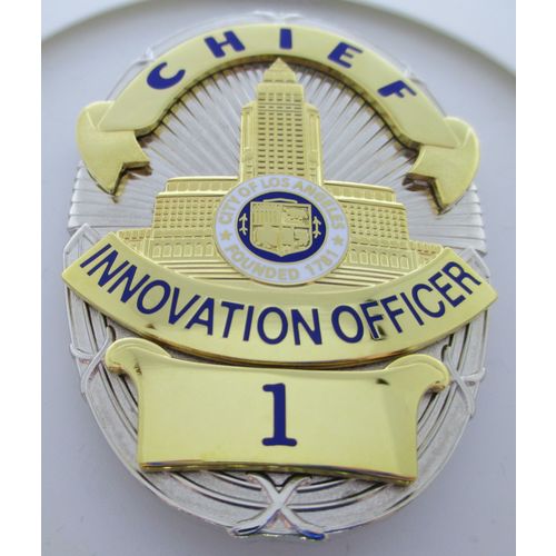 Private Film Production Prop Replica Badge Chief Innovation Officer #1 Ex RARE!