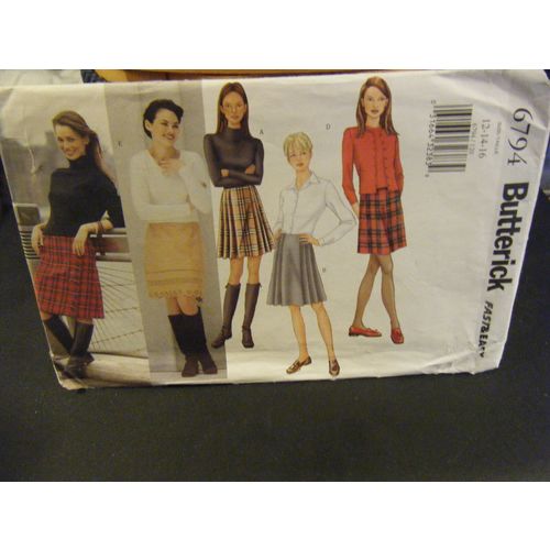 Butterick 6794 Misses Skirts Pattern - Size 12/14/16