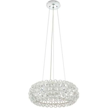 Halo Acrylic Ball Pendant Chandelier Light Fixture 20” Or 25” Donut Torus Shape