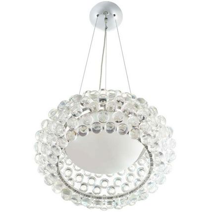 Halo Acrylic Ball Pendant Chandelier Light Fixture 20” Or 25” Donut Torus Shape