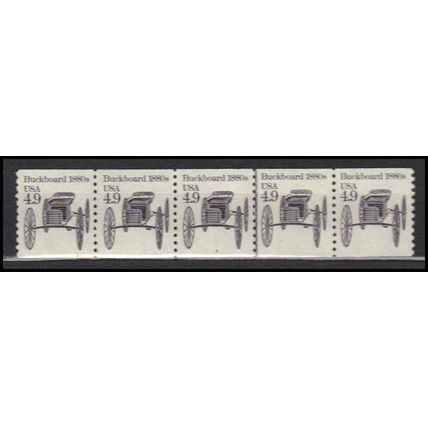 2124 4.9c Buckboard Very Fine MNH Dry Gum PNC 3/5 X0200