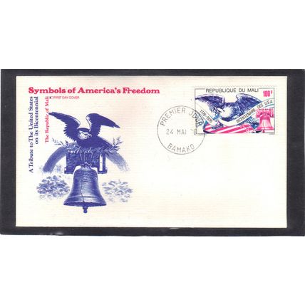 FDC Int'l Mali Honoring USA Bicentennial (Cachet-U/A) CV01075