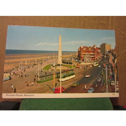 PRINCESS PARADE, BLACKPOOL, LANCASHIRE...used postcard by Bamforth . 1977 pm