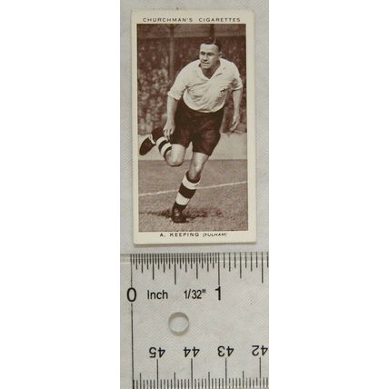 1938 Churchmans Association Footballers No. 22 A. Keeping, Fulham