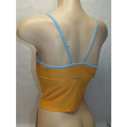 Womens XL Cannondale Bike Chrono Orange Blue Tank Shirt Bra MSRP$60 Made USA