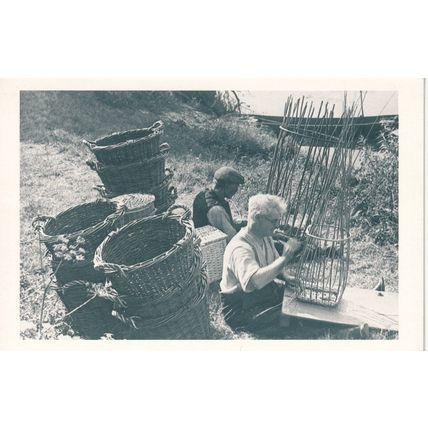 The Nostalgia Postcard 1890's - 1950's - Basket Making, 1948