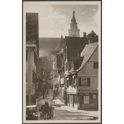 Langegasse, Tübingen, c.1920s - Metz Foto-AK