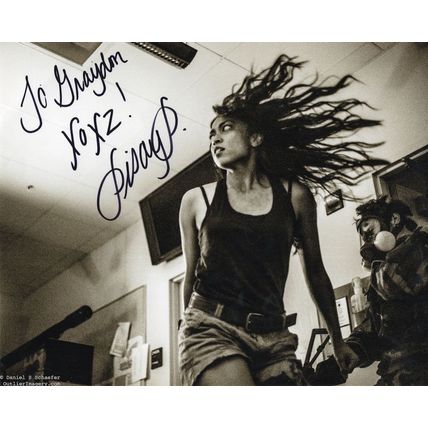 Pisay Pao Z Nation Film Actress Stunning 10x8 Hand Signed Photo & LETTER