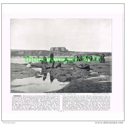 BUNDORAN, EAST STRAND AND GREAT NORTHERN HOTEL, IRELAND, Illustration, c1895