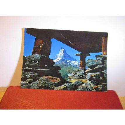 MATTERHORN, SWITZERLAND . used vintage postcard 1973 pm =