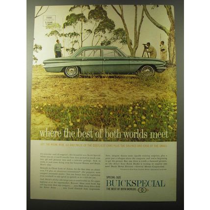 1960 Buick Special Car Ad - Where the best of both worlds meet