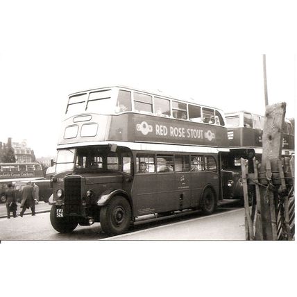 Black & White Photograph of Manchester Corporation Transport - EVU 526