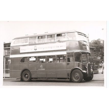 Black & White Photograph of Manchester Corporation Transport - JND 753