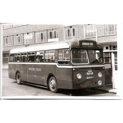 Black & White Photograph of Western Welsh Omnibus Co. Ltd. - MUH 177