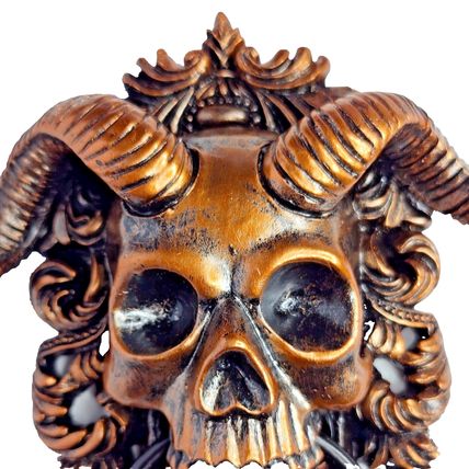 Gothic Plaque False Door Knocker Wall Ornament Small 11cm x 12.5cm M100